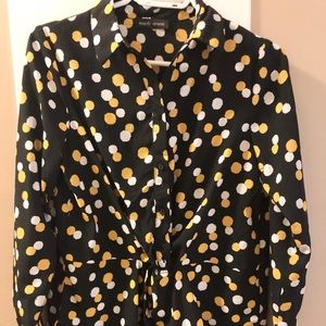 Mandy Evans Polka Dot Blouse, Size M - NWOT